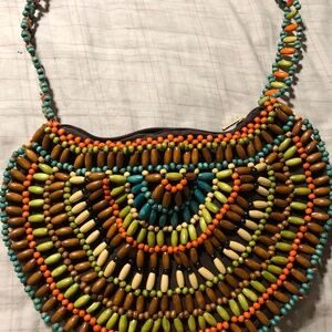 Relativity (R)elativity colorful bohemian beaded purse